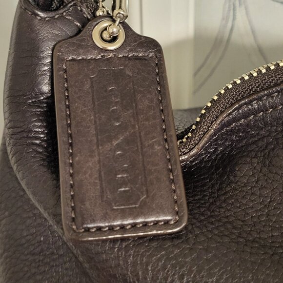 Vintage Dark Brown Coach Hobo Handbag-gently used - Picture 3 of 13